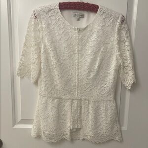Vintage Neiman Marcus White Lace Blouse